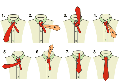 Как завязать галстук классический способ «винздор»