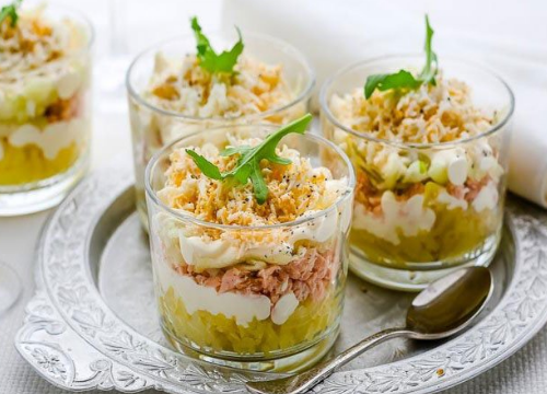 Салат с горбушей рецепт с фото очень вкусный