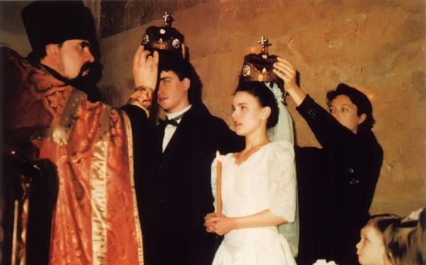Гордеева и Гриньков обвенчались в православной церкви