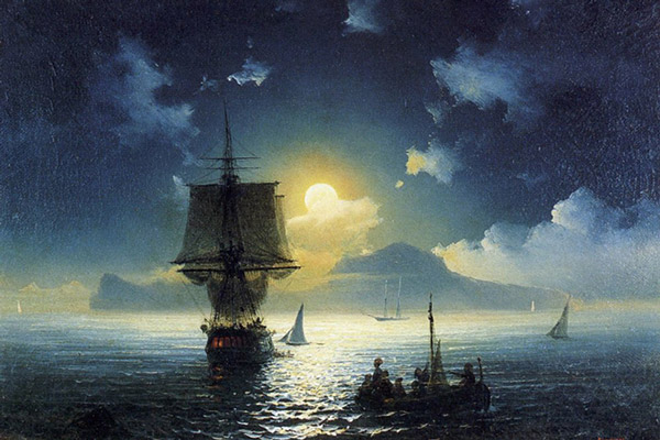 Картина "Лунная ночь над Капри"