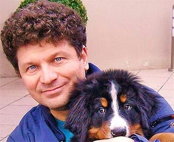 Сергей Юрьевич Минаев с любимой собакой