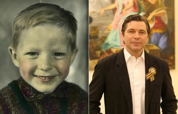 Актер Сергей Маховиков в детстве и сейчас
