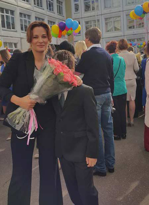 Нина Гогаева со своим сыном