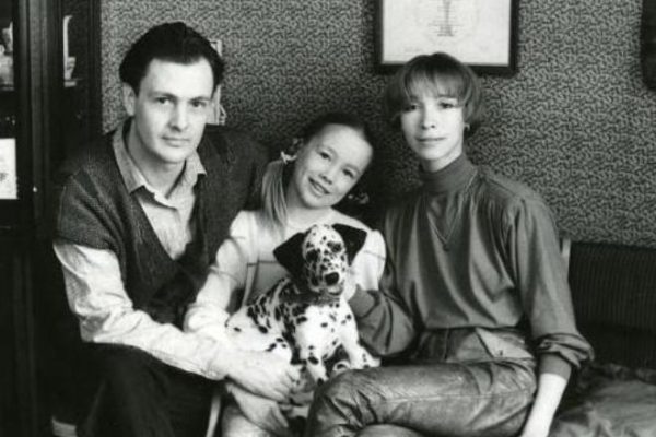 Дарья Мороз в детстве со своими родителями