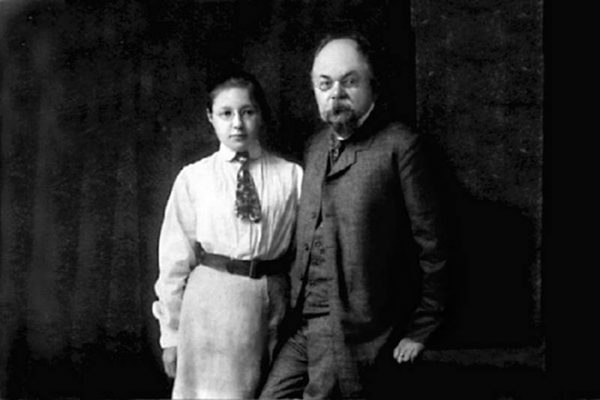 Марина Цветаева с отцом Иваном Владимировичем