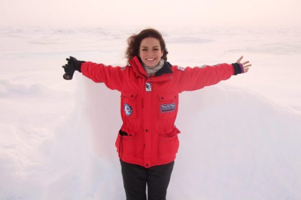 Анастасия Шутова на Северном полюсе