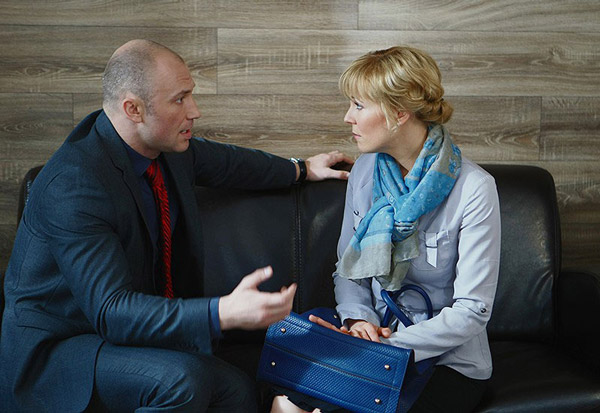 Константин Соловьев и Мария Куликова на съемках фильма "Два плюс два"