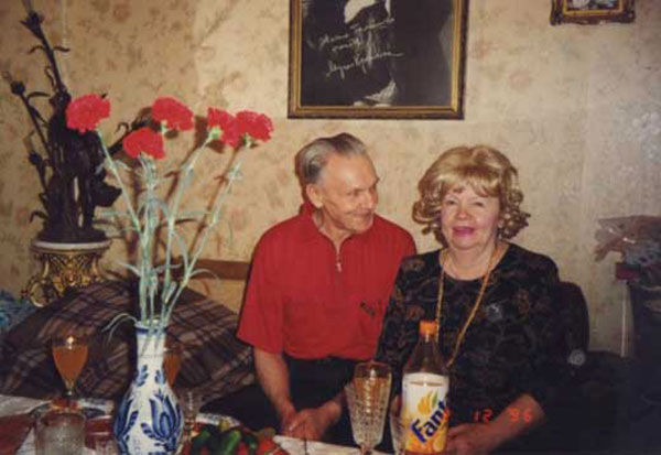 Георгий Юматов с женой в последние годы жизни