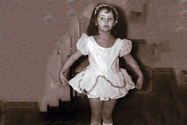 А. Духова в детстве