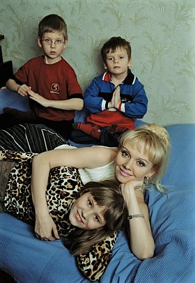 Валерия с детьми