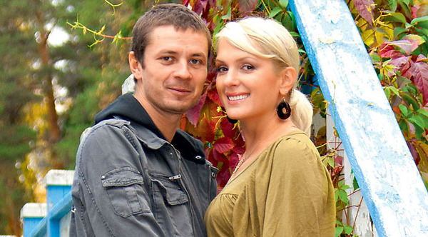 Илья Древнов с женой актрисой Марией Порошиной