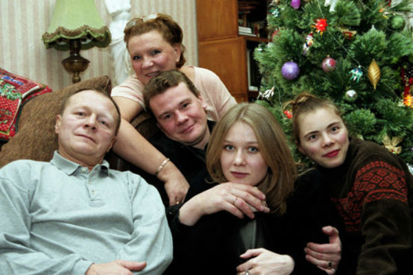 Борис Галкин с семьей