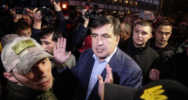 Михаил Саакашвили во время интервью