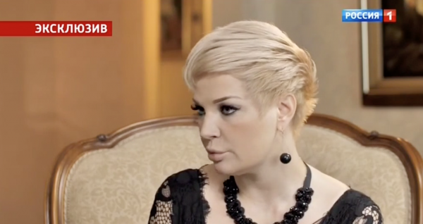 Мария Максакова во время интервью Андрею Малахову