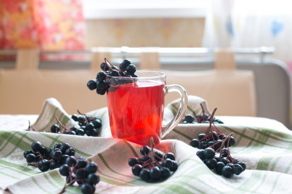 Витаминный чай из плодов черноплодной рябины