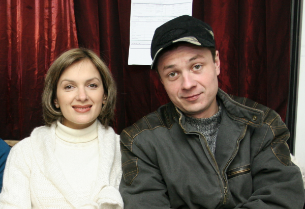 Илья Древнов с женой Марией Порошиной
