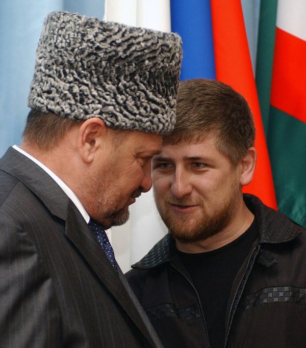 Ахмат Кадыров с сыном Рамзаном
