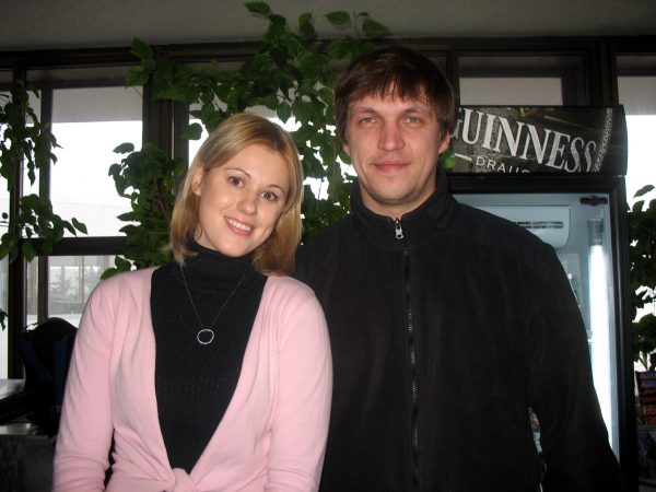 Дмитрий с женой Натальей