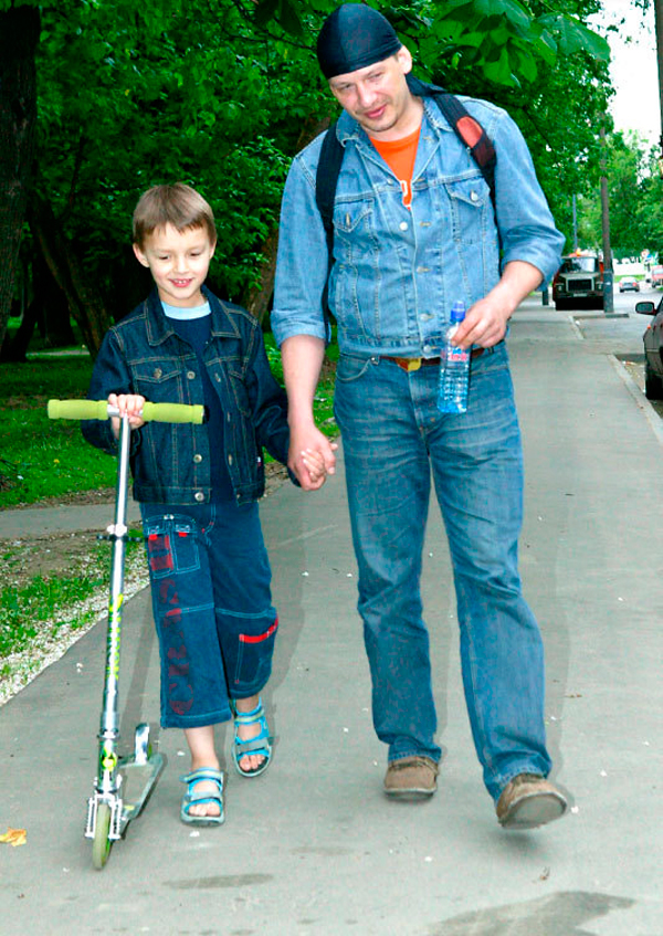 Дмитрий Марьянов с сыном