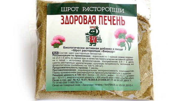 Шрот расторопши для здоровья печени и кишечника