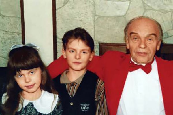 Владимир Шаинский со своими детьми от второго брака