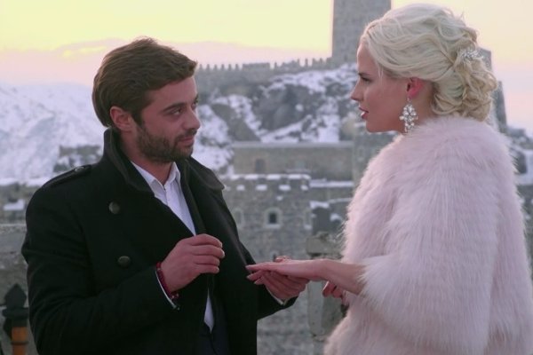 Илья Глинников и Екатерина Никулина в финале шоу "Холостяк"