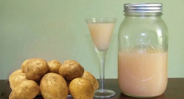 Картофельный сок используют в рецептах нетрадиционной медицины
