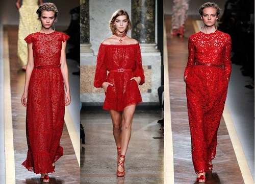 Вечерние платья насыщенных красных оттенков
