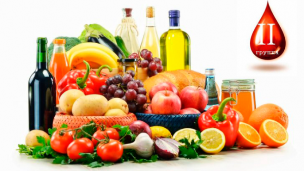 Разрешенные продукты, которые можно есть сидя на диете по 2 группе крови