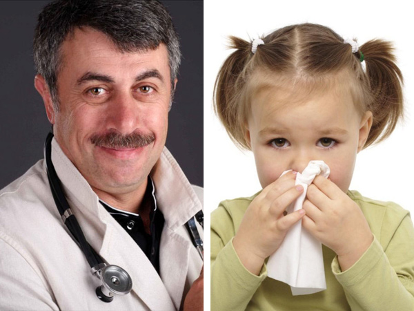 Что думает доктор Комаровский о лечении зеленых соплей у детей