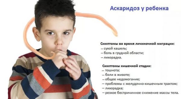 Симптомы аскаридоза у ребенка
