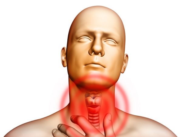 При ларингите возникает сильная боль в горле