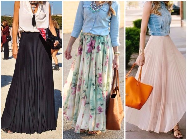 Модные длинные юбки