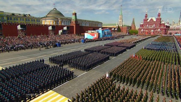 Парад победы на Красной площади приуроченный к 9 мая