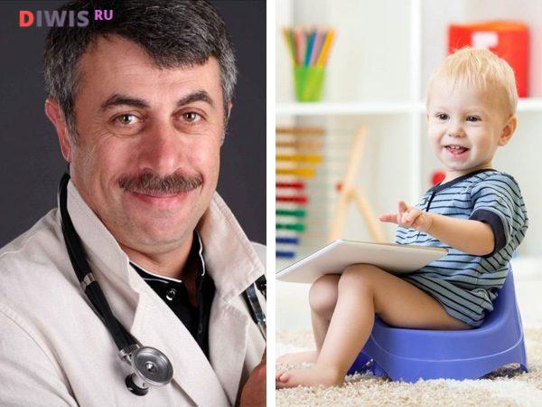 Как приучить ребенка к горшку в 2 года: доктор Комаровский