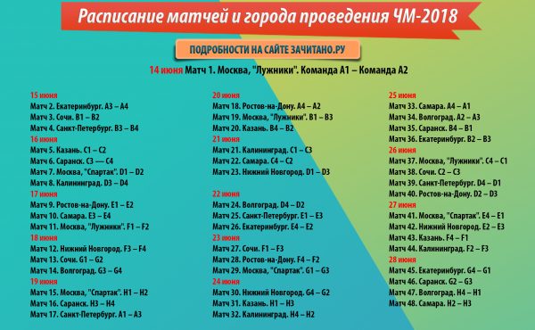 Расписание матчей