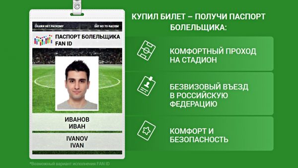 Преимущества паспорта болельщика на Чемпионат мира футболу 2018