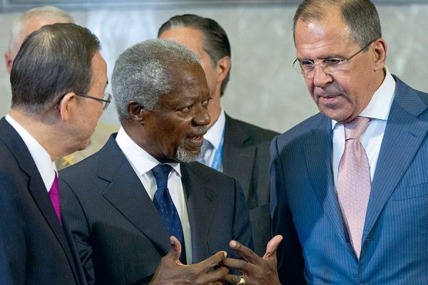 Кофи Аннан на встрече с Сергеем Лавровым