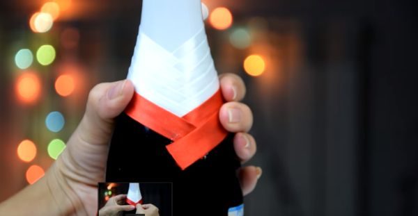 Украшение бутылки шампанского на Новый год 2019 - лучшие идеи