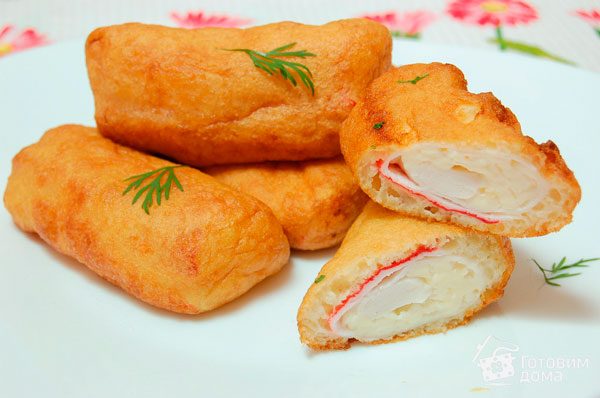 Крабовые палочки в кляре