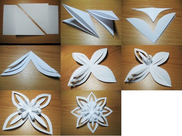 Как легко сделать снежинку 3D своими руками
