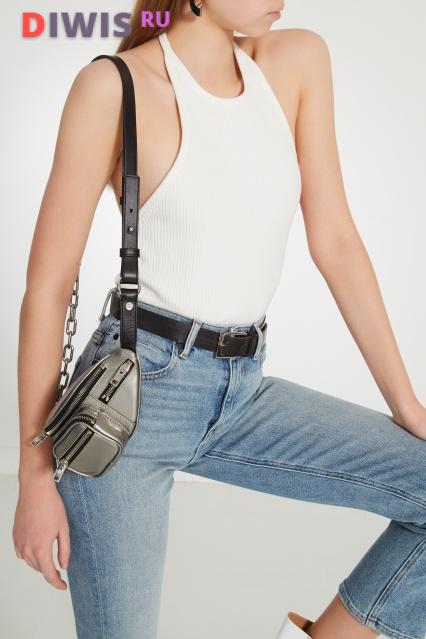 Серебристая поясная сумка ALEXANDERWANG.T