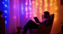 Праздничный интерьер при помощи гирлянд