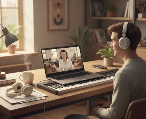 Онлайн уроки на фортепиано