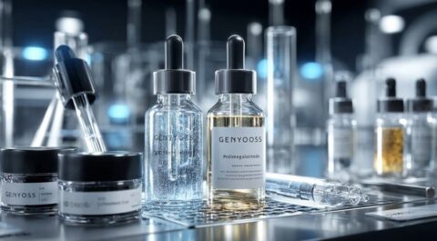 Ингредиенты косметики Genosys в лабораторной упаковке