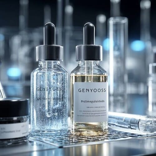 Ингредиенты косметики Genosys в лабораторной упаковке