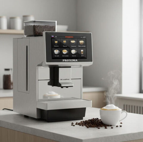 Автоматическая кофемашина в интерьере