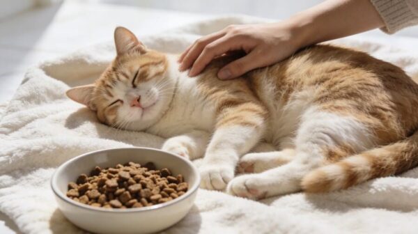 Кошка отдыхает