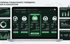 экран торговой платформы с интерфейсом социального трейдинга
