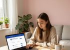 Девушка рассчитывает пособие на ребенка
